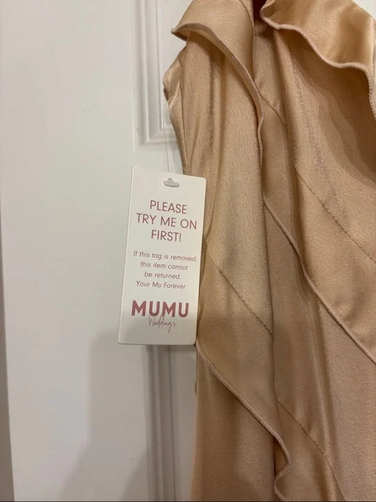 Show Me Your MuMu Beige Ruffle Maxi Dress - Picture 2 of 5